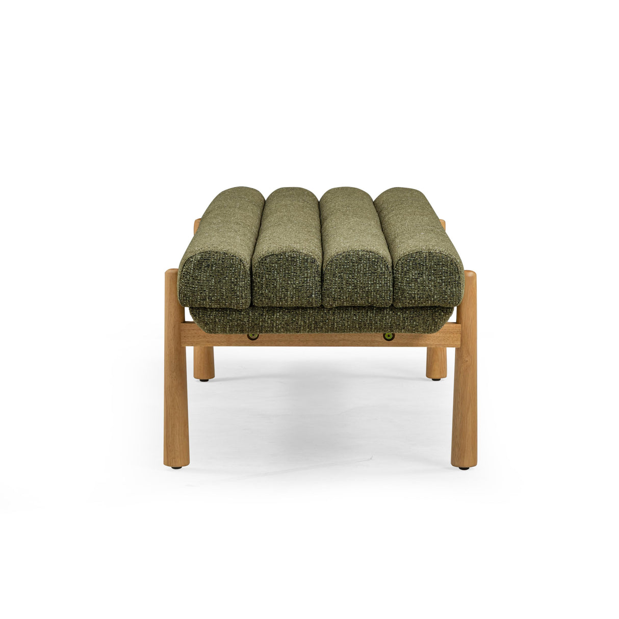 TOV Julianna Green Textured Fabric Bench