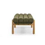 TOV Julianna Green Textured Fabric Bench