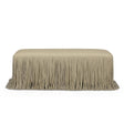 TOV Shag Me Distressed Tan Performance Vegan Leather Bench