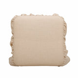 TOV Gertrude Yellow Gingham Linen Ottoman