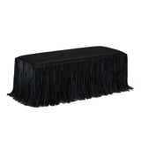 TOV Shag Me Black Performance Vegan Leather Bench