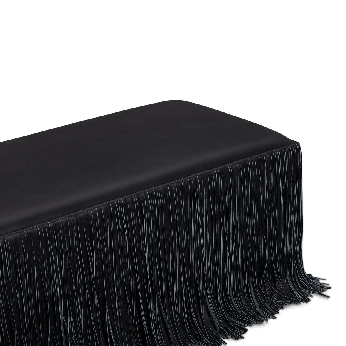 TOV Shag Me Black Performance Vegan Leather Bench