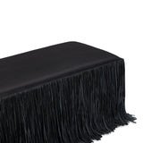 TOV Shag Me Black Performance Vegan Leather Bench
