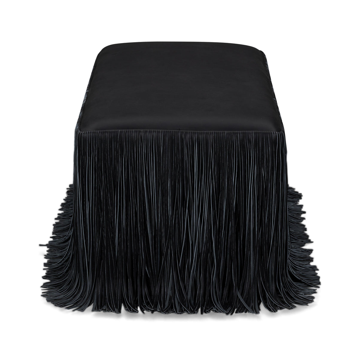 TOV Shag Me Black Performance Vegan Leather Bench