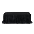 TOV Shag Me Black Performance Vegan Leather Bench