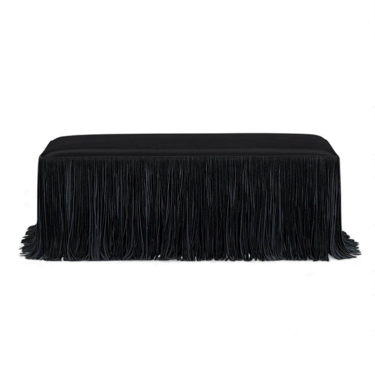 TOV Shag Me Black Performance Vegan Leather Bench