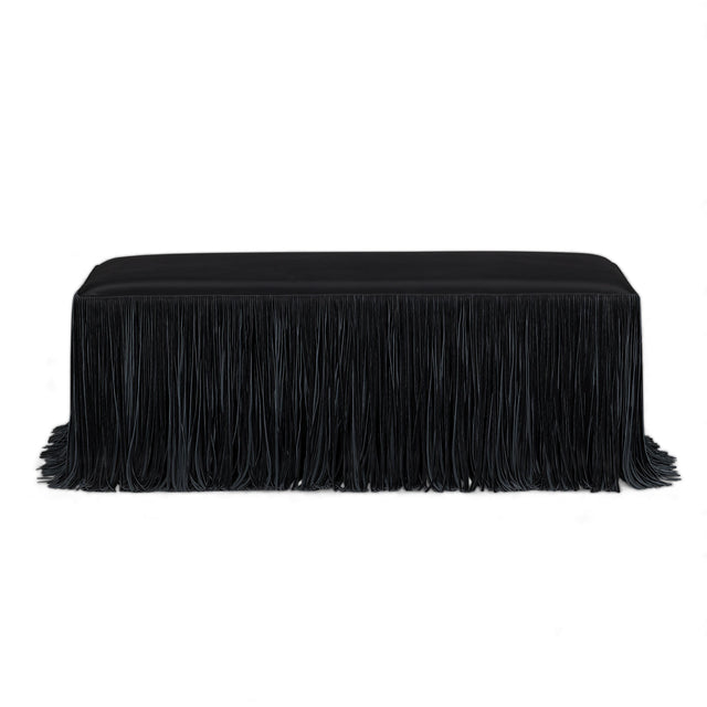 TOV Shag Me Black Performance Vegan Leather Bench
