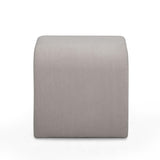 TOV Desi Taupe Velvet Ottoman