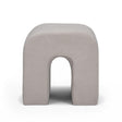 TOV Desi Taupe Velvet Ottoman