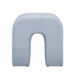 TOV Desi Light Blue Velvet Ottoman