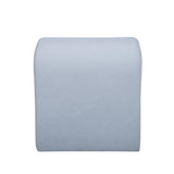 TOV Desi Light Blue Velvet Ottoman