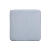 TOV Desi Light Blue Velvet Ottoman