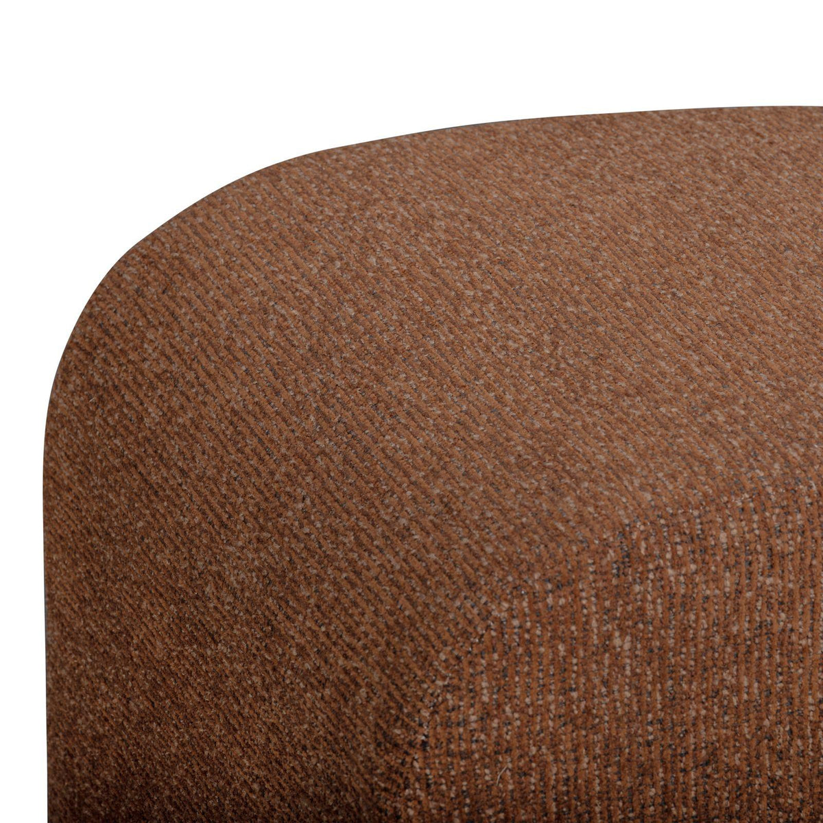 TOV Desi Red Woven Fabric Ottoman