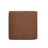 TOV Desi Red Woven Fabric Ottoman
