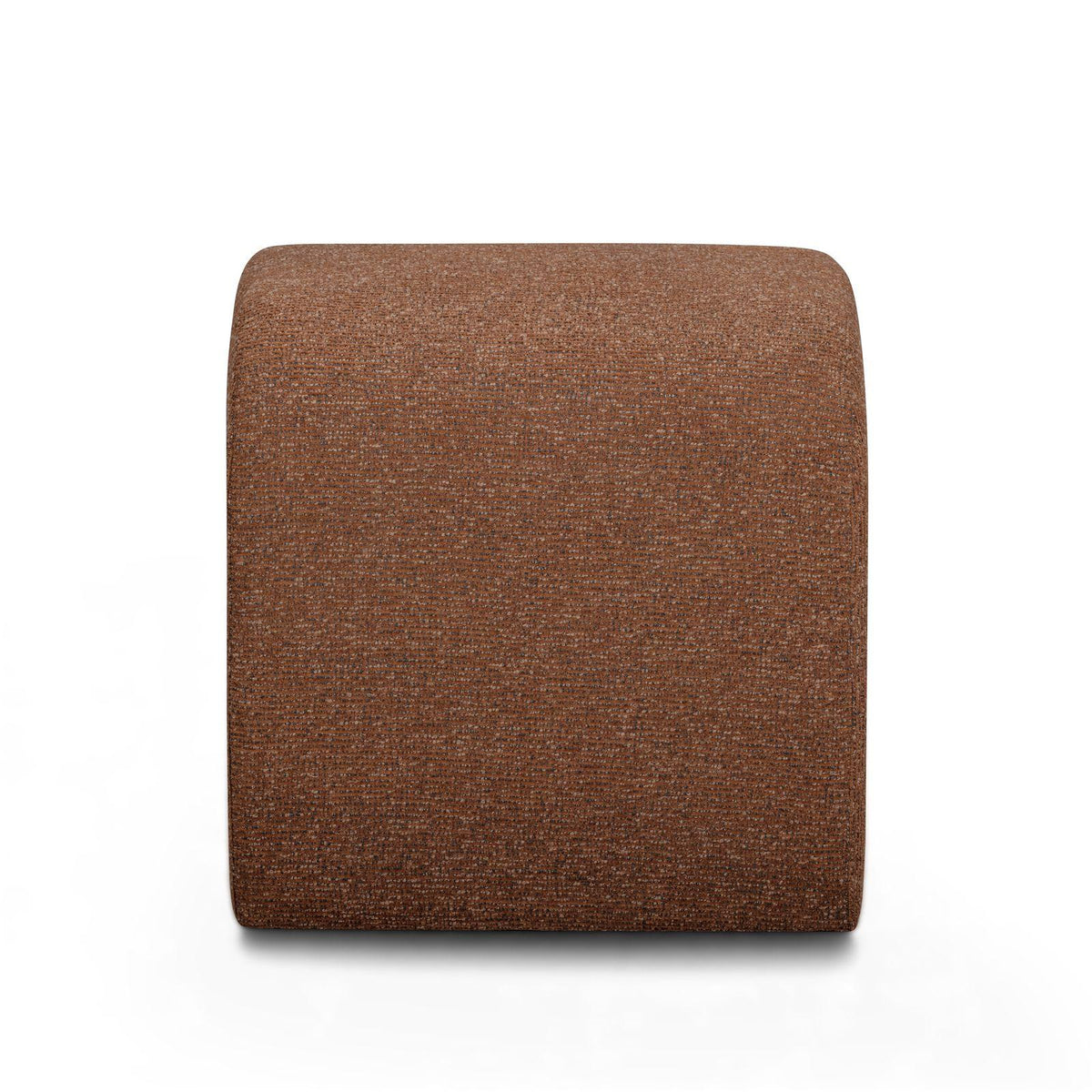 TOV Desi Red Woven Fabric Ottoman