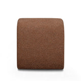TOV Desi Red Woven Fabric Ottoman