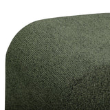 TOV Desi Green Woven Fabric Ottoman