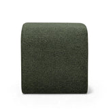 TOV Desi Green Woven Fabric Ottoman