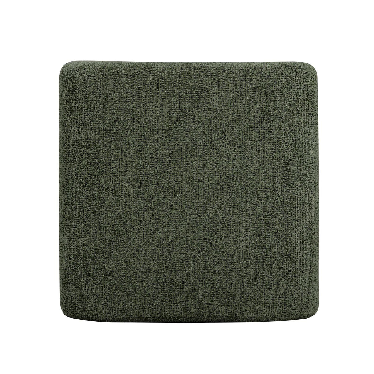 TOV Desi Green Woven Fabric Ottoman