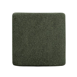 TOV Desi Green Woven Fabric Ottoman