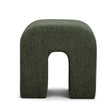 TOV Desi Green Woven Fabric Ottoman