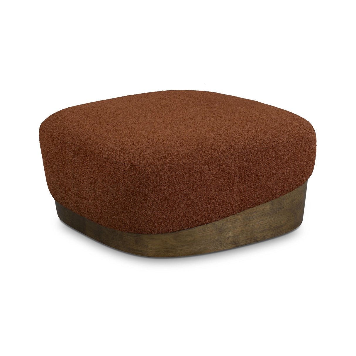TOV Domina Autumn Red Boucle Ottoman