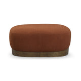 TOV Domina Autumn Red Boucle Ottoman