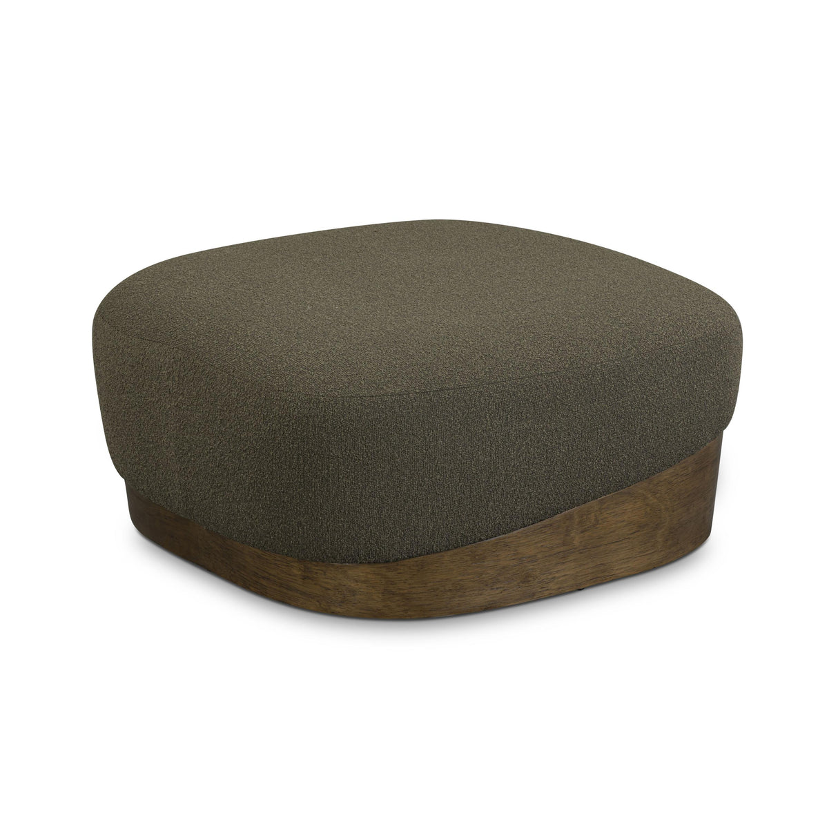 TOV Domina Kale Green Boucle Ottoman