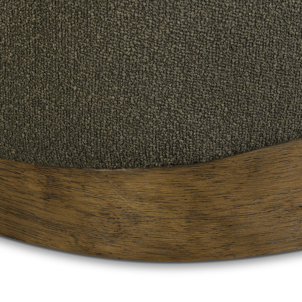 TOV Domina Kale Green Boucle Ottoman
