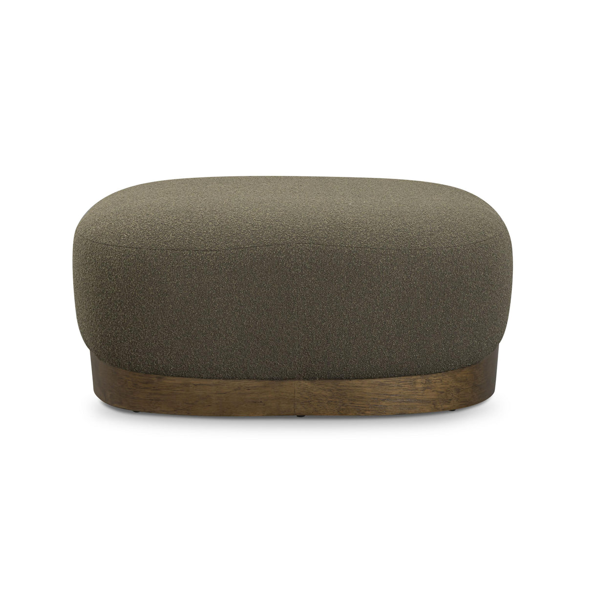 TOV Domina Kale Green Boucle Ottoman
