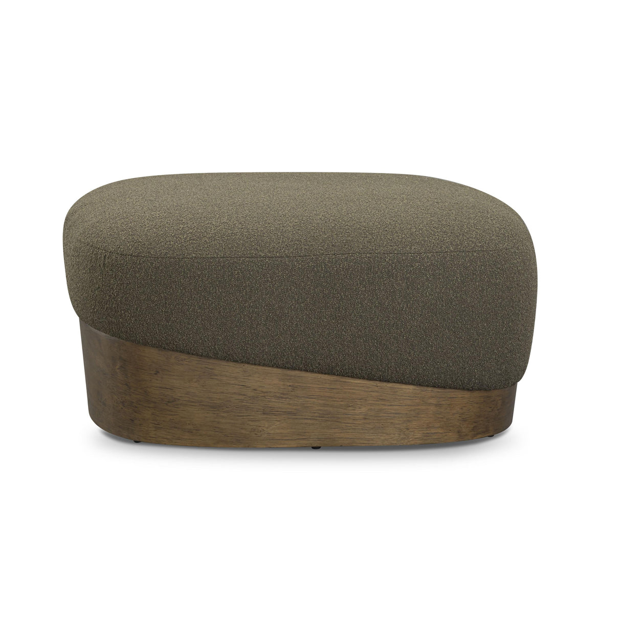 TOV Domina Kale Green Boucle Ottoman