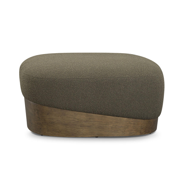 TOV Domina Kale Green Boucle Ottoman