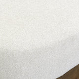 TOV Domina Sugar Off-White Boucle Ottoman