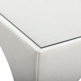 TOV Tomlin Cream Performance Chenille Game Table