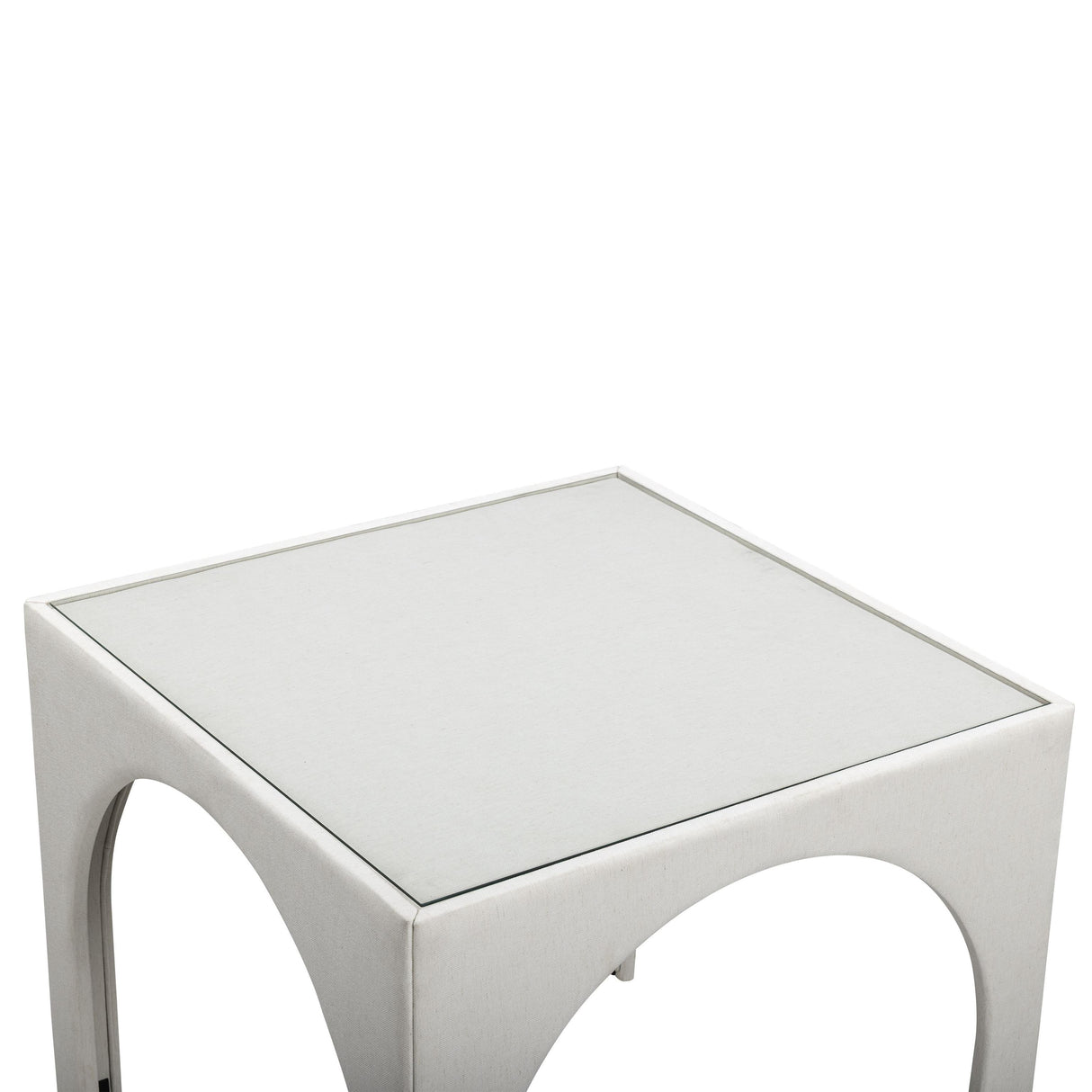 TOV Tomlin Cream Performance Chenille Game Table