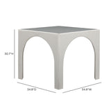TOV Tomlin Cream Performance Chenille Game Table