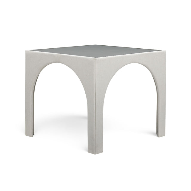 TOV Tomlin Cream Performance Chenille Game Table