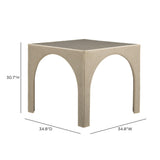 TOV Tomlin Tan Performance Chenille Game Table