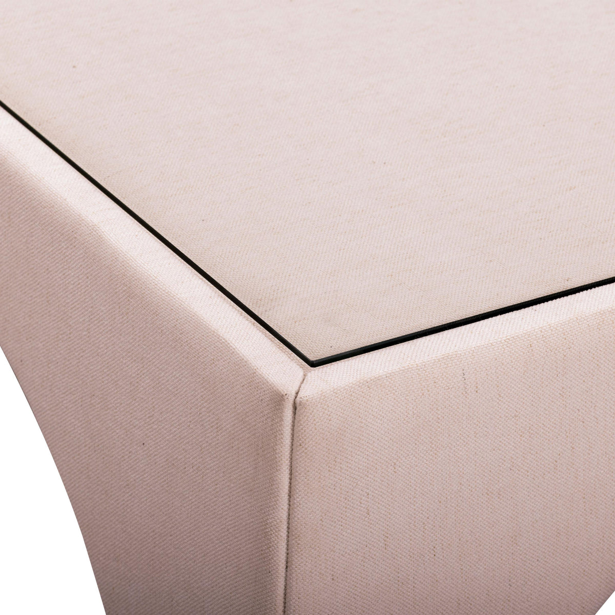 TOV Tomlin Light Pink Performance Chenille Game Table