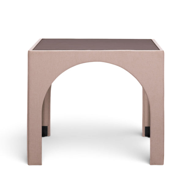 TOV Tomlin Light Pink Performance Chenille Game Table