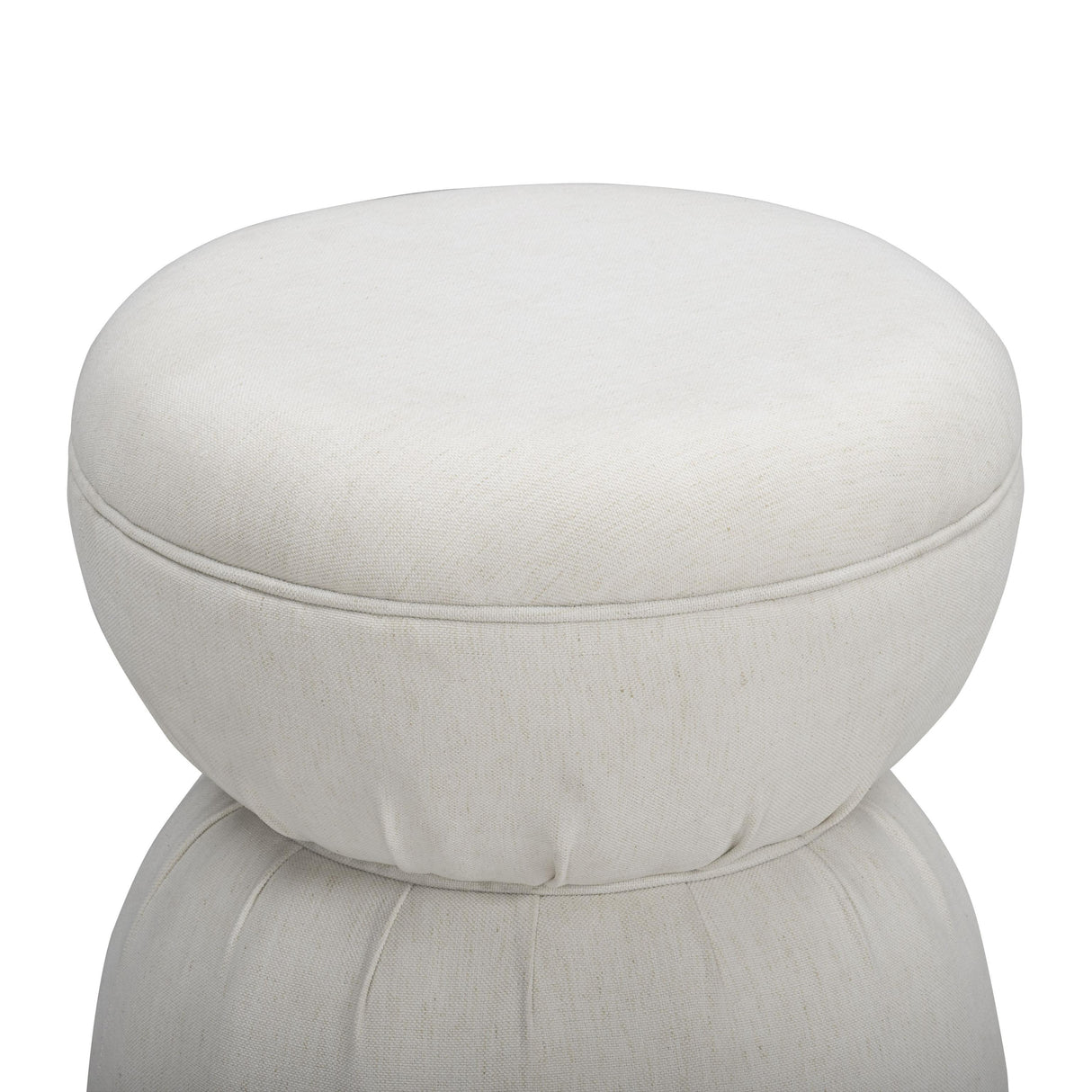 TOV Tomlin Cream Performance Chenille Game Ottoman