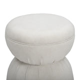 TOV Tomlin Cream Performance Chenille Game Ottoman