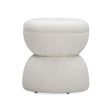 TOV Tomlin Cream Performance Chenille Game Ottoman