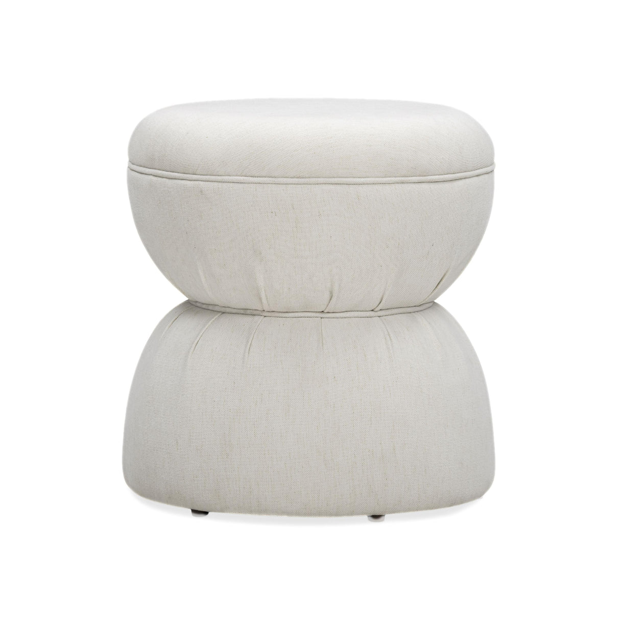 TOV Tomlin Cream Performance Chenille Game Ottoman