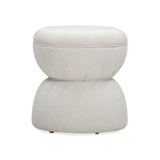 TOV Tomlin Cream Performance Chenille Game Ottoman