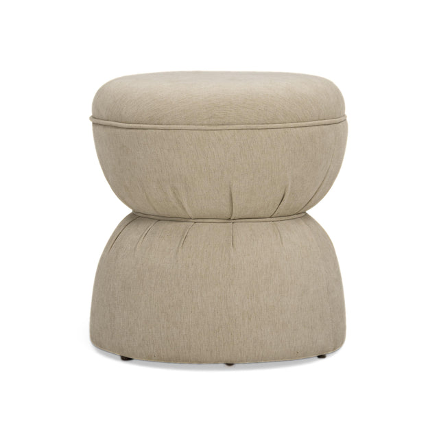 TOV Tomlin Tan Performance Chenille Game Ottoman