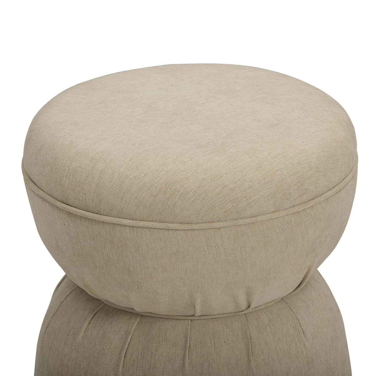TOV Tomlin Tan Performance Chenille Game Ottoman