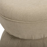 TOV Tomlin Tan Performance Chenille Game Ottoman
