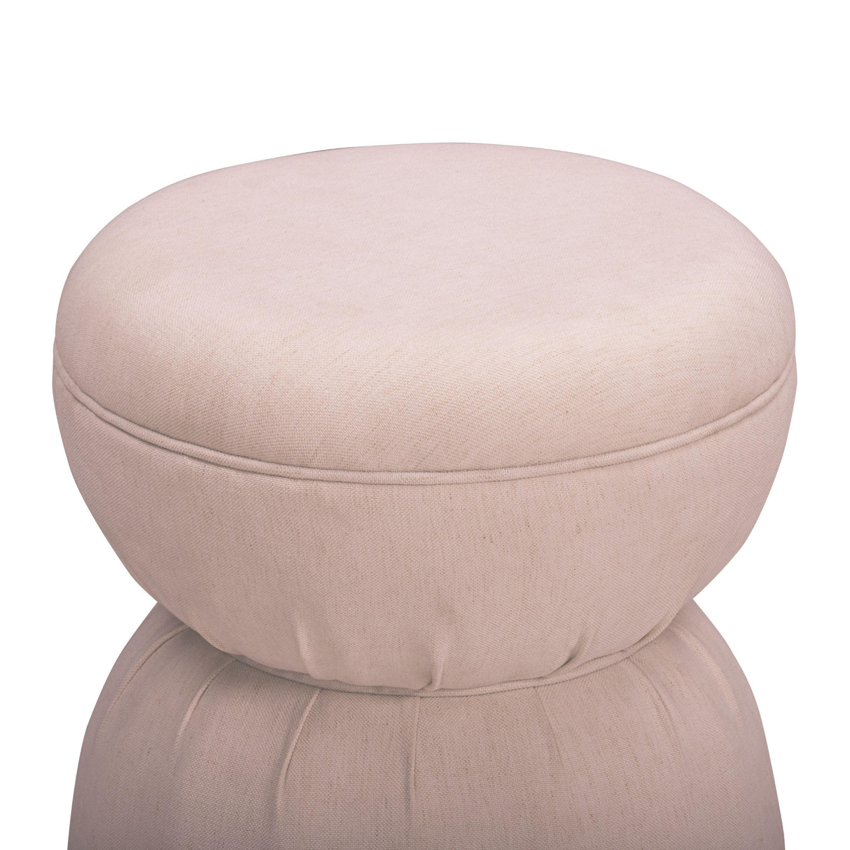 TOV Tomlin Light Pink Performance Chenille Game Ottoman