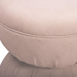 TOV Tomlin Light Pink Performance Chenille Game Ottoman